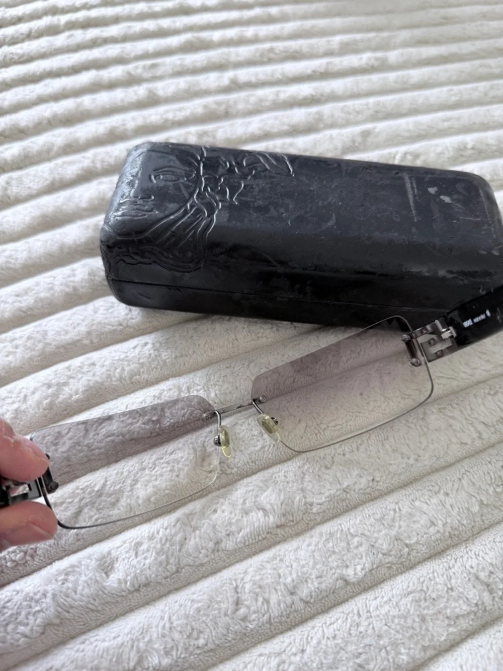 Versace Rimless Sunglasses - Picture 6 of 6